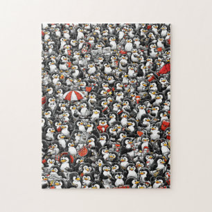 Die unmögliche Jagd nach dem roten Pinguin Puzzle