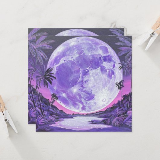 Die unmögliche Mondklemme Einladung (Vorderseite/Rückseite Beispiel)