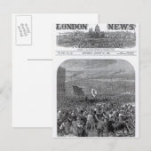 Die Unruhen in Belfast Postkarte (Vorne/Hinten)