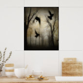 Die Unschärfe der Krähen Poster (Küche)