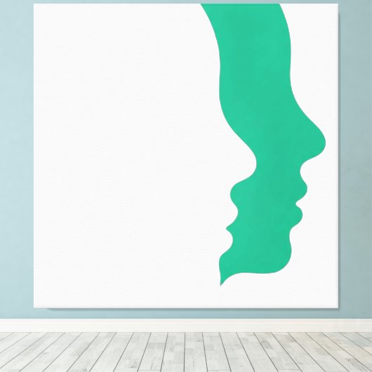 Die unsichtbare Diskussion Leinwanddruck (Insitu (Holzboden))