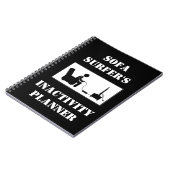 Die Untätigkeits-Planer des Sofa-Surfers Notizblock (Linke Seite)