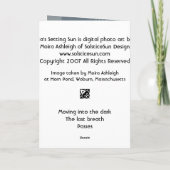 Die untergehende Sonne des Ra Karte (Rückseite)