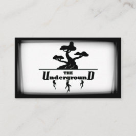 Die Untergrund Business Cards Schwarz & Weiß Visitenkarte