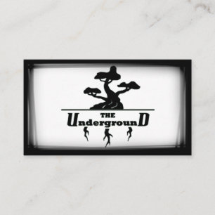 Die Untergrund Business Cards Schwarz & Weiß Visitenkarte