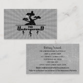 Die Untergrund-Visitenkarten Grau Cage Visitenkarte (Vorne/Hinten)