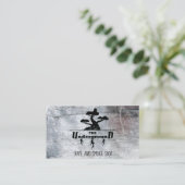 Die Untergrund-Visitenkarten Grau Stone Visitenkarte (Stehend Vorderseite)