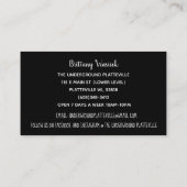 Die Untergrund-Visitenkarten Grau Stone Visitenkarte (Rückseite)