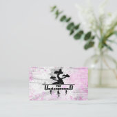 Die Untergrund-Visitenkarten rosa Visitenkarte (Stehend Vorderseite)