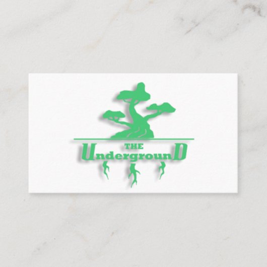 Die Untergrund-Visitenkarten Visitenkarte (Vorderseite)