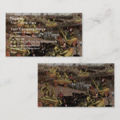 Die Unterhaltung und der Spectacular der arabische Visitenkarte (Vorne/Hinten)