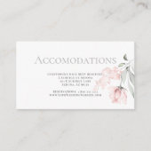 Die Unterkünfte setzen die Rose in Rosa ein. Begleitkarte (Vorderseite)