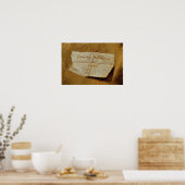 Die Unterschrift von El Greco Poster (Küche)