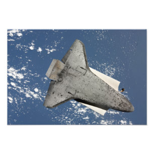 Die Unterseite des Space Shuttles Discovery 2 Fotodruck
