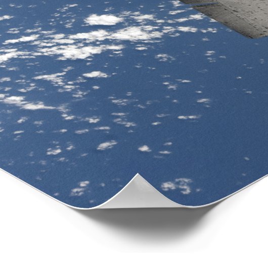 Die Unterseite des Space Shuttles Discovery 2 Poster (Ecke)