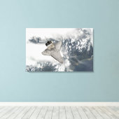 Die Unterseite des Space Shuttles Discovery Leinwanddruck (Insitu (Holzboden))