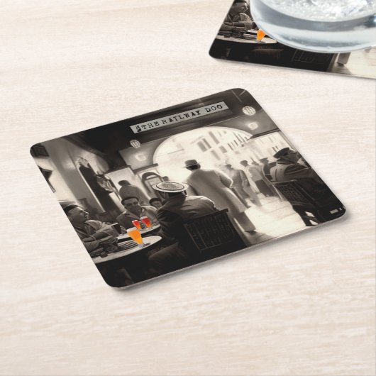 Die Untersetzer der Eisenbahn Casablanca (angewinkelt)