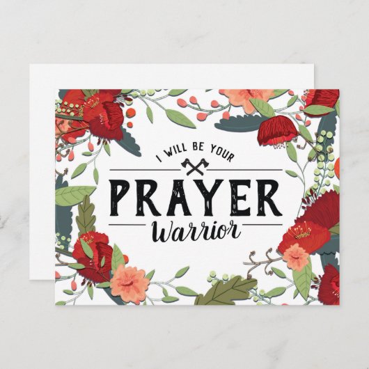 Die Unterstützung, religiös, werde ich Ihr Postkarte (Vorne/Hinten)