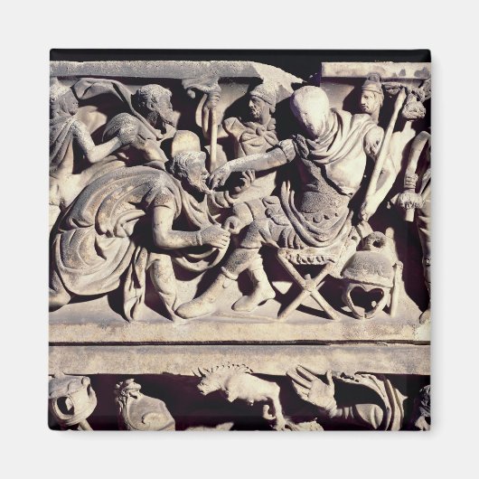 Die Unterwerfung eines Barbaren einem Römer Magnet (Vorne)