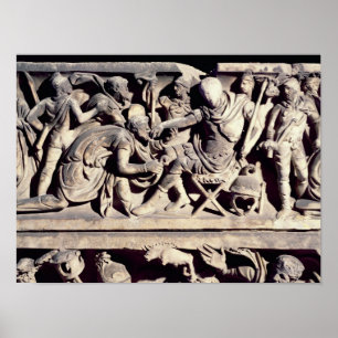 Die Unterwerfung eines Barbaren einem Römer Poster