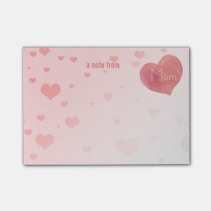 Die Unterzeichnungs-Herz-Post-Itanmerkungen der Post-it Klebezettel