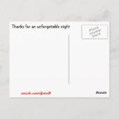 Die unvergessliche Nacht Postkarte (Rückseite)