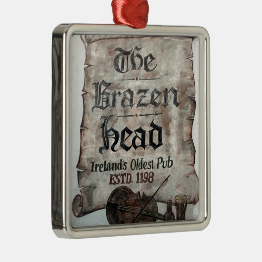 Die unverschämte HauptKneipe, Dublin, Irland Ornament Aus Metall (Rechts)