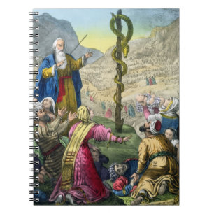 Die unverschämte Schlange, von einer Bibel Notizblock