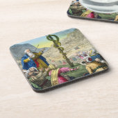 Die unverschämte Schlange, von einer Bibel Untersetzer (Linke Seite)