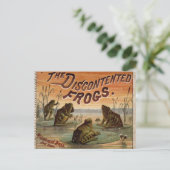 Die unzufriedenen Frösche 1895 Postkarte (Stehend Vorderseite)