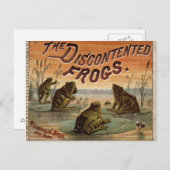 Die unzufriedenen Frösche 1895 Postkarte (Vorne/Hinten)