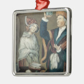 Die Urin-Prüfung Silbernes Ornament (Links)