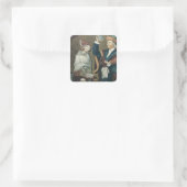 Die Urinuntersuchung Quadratischer Aufkleber (Tasche)