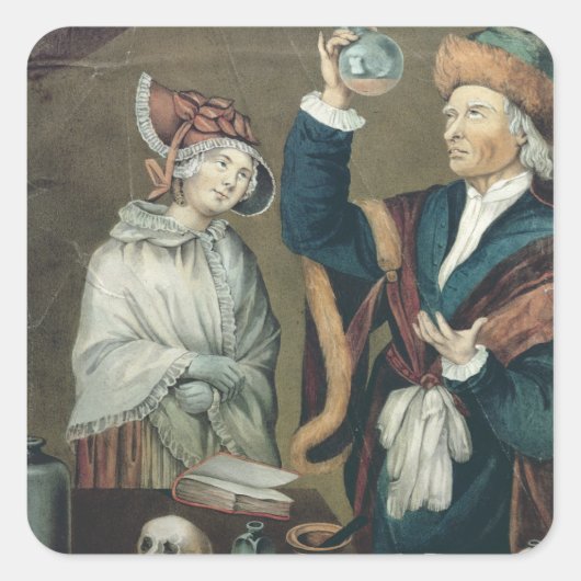 Die Urinuntersuchung Quadratischer Aufkleber (Vorderseite)