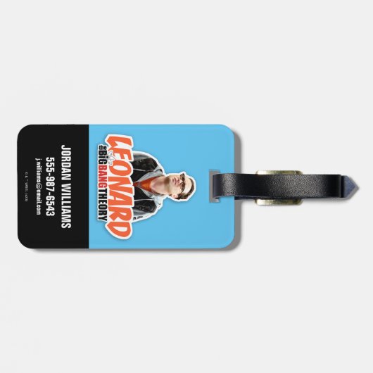 Die Urknalltheorie | Leonard Gepäckanhänger (Rückseite horizontal)