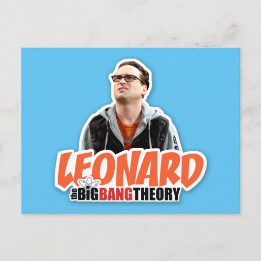 Die Urknalltheorie | Leonard Postkarte (Vorderseite)