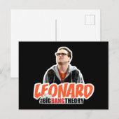 Die Urknalltheorie | Leonard Postkarte (Vorne/Hinten)