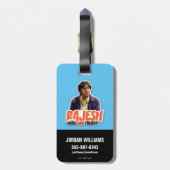 Die Urknalltheorie | Rajesh Gepäckanhänger (Rückseite vertikal)