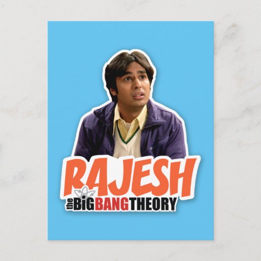 Die Urknalltheorie | Rajesh Postkarte (Vorderseite)