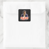 Die Urknalltheorie | Rajesh Quadratischer Aufkleber (Tasche)