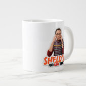 Die Urknalltheorie | Sheldon Jumbo-Tasse (Vorderseite Rechts)