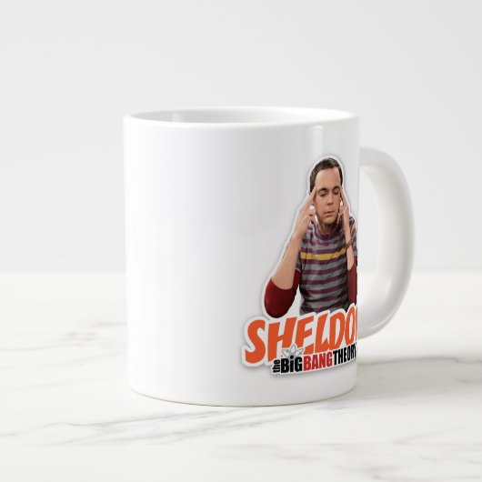 Die Urknalltheorie | Sheldon Jumbo-Tasse (Vorderseite Rechts)