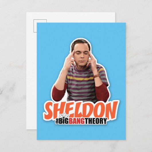 Die Urknalltheorie | Sheldon Postkarte (Vorne/Hinten)