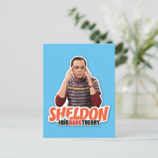 Die Urknalltheorie | Sheldon Postkarte (Stehend Vorderseite)