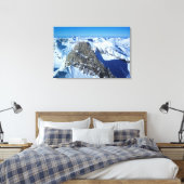 Die Urlaubskarte Roggspitze St Anton Leinwanddruck (Insitu (Schlafzimmer))