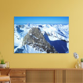 Die Urlaubskarte Roggspitze St Anton Leinwanddruck (Insitu (Wohnzimmer))