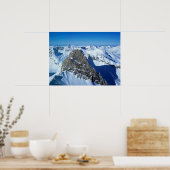 Die Urlaubskarte Roggspitze St Anton Poster (Küche)