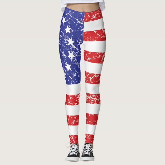 Die ursprüngliche Betsy-Ross-Flagge Leggings (Vorderseite)