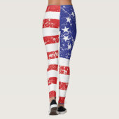Die ursprüngliche Betsy-Ross-Flagge Leggings (Rückseite)