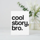 DIE URSPRÜNGLICHE COOL-STORNIERE BRO POSTKARTE (Stehend Vorderseite)